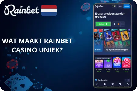 Rainbet Nederland crypto casino unieke features overzicht
