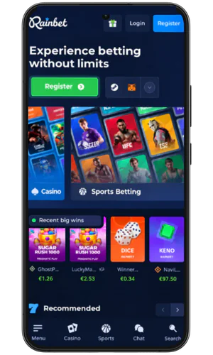 Visit the official website Rainbet Casino